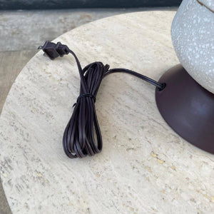 Pair of Mid-Century Modern Ceramic Table Lamps with New Linen Shades, c.1960’s