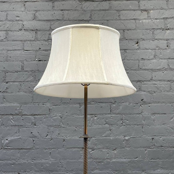 Antique Floor Lamp with Original Shade, c.1950’s