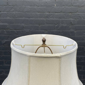 Antique Floor Lamp with Original Shade, c.1950’s