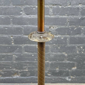 Antique Floor Lamp with Original Shade, c.1950’s
