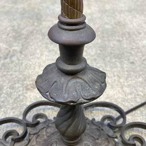 Antique Floor Lamp with Original Shade, c.1950’s