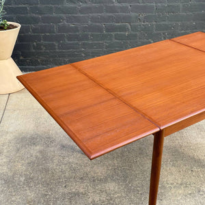 Danish Modern Teak Expanding Square Draw-Leaf Dining Table c.1960’s