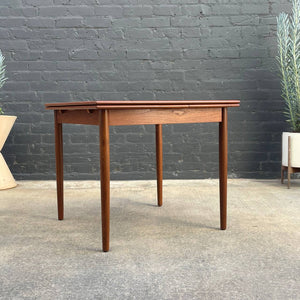 Danish Modern Teak Expanding Square Draw-Leaf Dining Table c.1960’s
