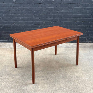 Danish Modern Teak Expanding Draw-Leaf Dining Table c.1960’s