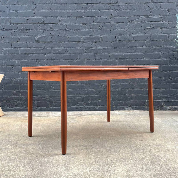 Danish Modern Teak Expanding Draw-Leaf Dining Table c.1960’s