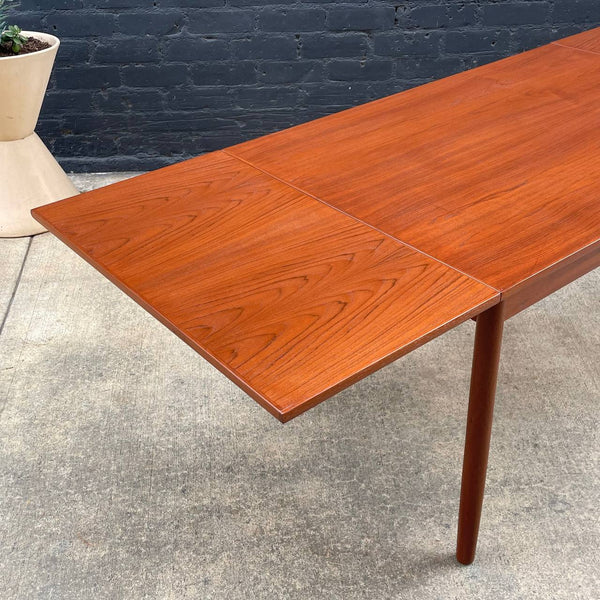 Danish Modern Teak Expanding Draw-Leaf Dining Table c.1960’s