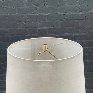 Mid-Century Modern Sculpted Walnut Table Lamp, c.1960’s