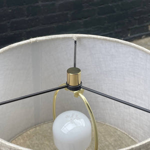 Mid-Century Modern Sculpted Dolphin Style Brass Table Lamp, c.1960’s