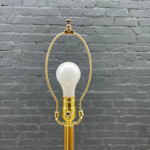 Mid-Century Modern Sculpted Marble Table Lamp with Gold Leaf Base, c.1960’s