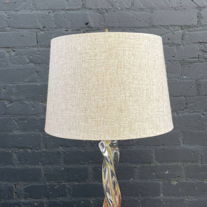 Pair of Mid-Century Modern Murano Glass Table Lamps, c.1960’s