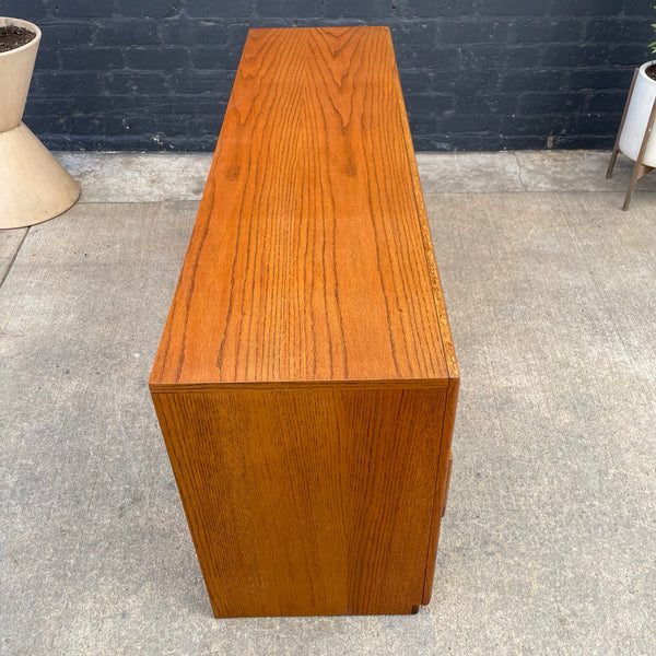 Mid-Century Modern Oak 9-Drawer Dresser, c.1970’s