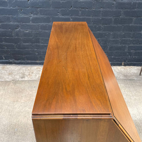 Vintage American Oak Drop-Down Oak Desk with Claw Feet, c.1950’s
