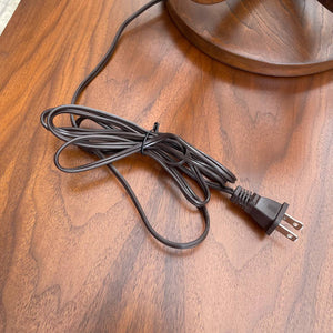 Vintage Mid-Century Modern Sculpted Walnut & Brass Table Lamp, c.1960’s