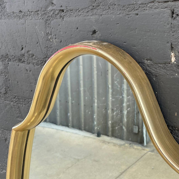 Vintage Mid-Century Modern Brass Wall Mirror, c.1960’s