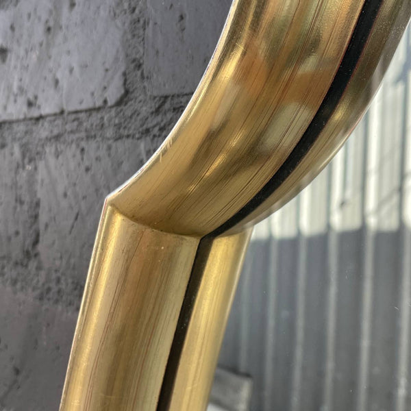 Vintage Mid-Century Modern Brass Wall Mirror, c.1960’s