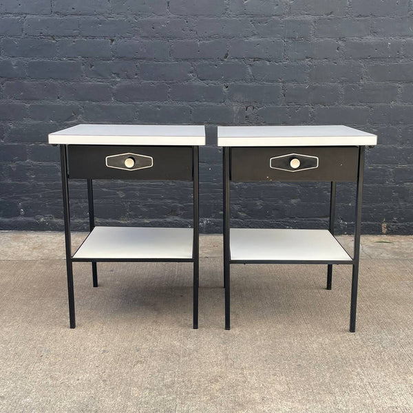 Pair of Vintage Mid-Century Modern Two-Tier Night Stands, c.1960’s
