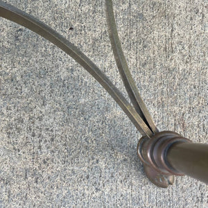 Mid-Century Modern Italian Brass & Glass Coffee Table with Hoof Feet, c.1960’s