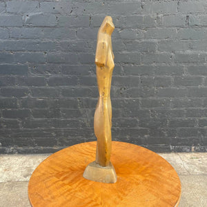 Vintage Mid-Century Modern Brass Abstract Nude Sculpture , c.1960’s
