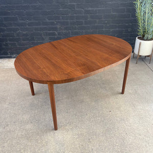 Large Vintage Mid-Century Modern Expanding Walnut Dining Table, c.1950’s