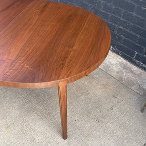 Large Vintage Mid-Century Modern Expanding Walnut Dining Table, c.1950’s