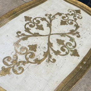 Set of Antique Gilded Wood Florentine Italian Nesting Tables, c.1950’s