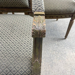 Set of 8 Vintage French Louis XV Sculpted Arm Chairs, c.1960’s