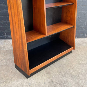 Mid-Century Modern Walnut Pyramid Bookcase by Merton Gershun for Dillingham, c.1950’s