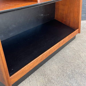 Mid-Century Modern Walnut Pyramid Bookcase by Merton Gershun for Dillingham, c.1950’s