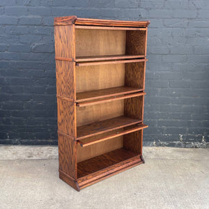 Vintage Barristers Oak & Glass Bookcase Shelf Cabinet, c.1970’s
