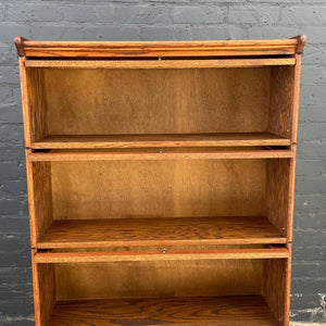 Vintage Barristers Oak & Glass Bookcase Shelf Cabinet, c.1970’s
