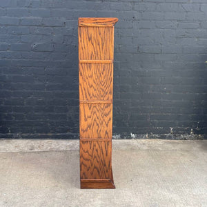 Vintage Barristers Oak & Glass Bookcase Shelf Cabinet, c.1970’s
