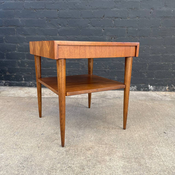 Mid-Century Modern Walnut Two-Tier Side Table by Lane, c.1950’s