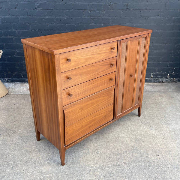 Mid-Century Modern Walnut Highboy Dresser, c.1950’s