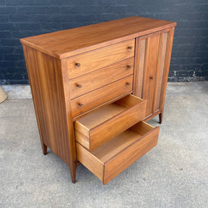 Mid-Century Modern Walnut Highboy Dresser, c.1950’s