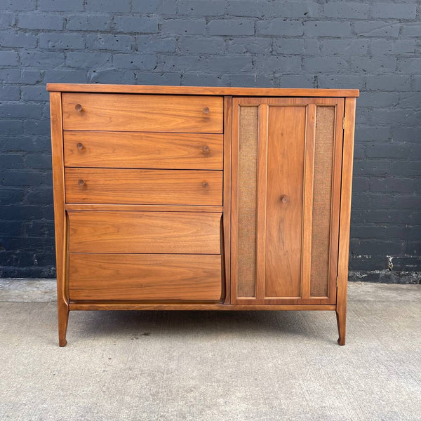 Mid-Century Modern Walnut Highboy Dresser, c.1950’s