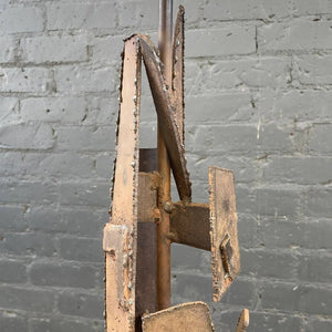 Richard Barr Brutalist Iron Table Lamp for Laurel, c.1960’s