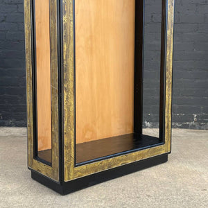 Bernard Rhone Acid Etched Brass Etagere Bookshelf for Mastercraft, c.1970’s