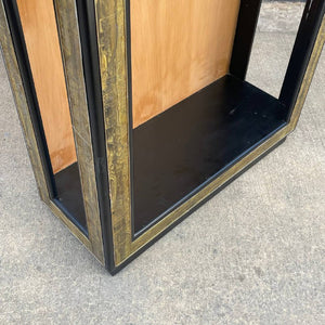 Bernard Rhone Acid Etched Brass Etagere Bookshelf for Mastercraft, c.1970’s