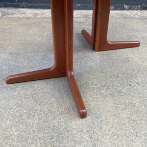 Mid-Century Danish Modern Expanding Teak Round Dining Table, c.1960’s