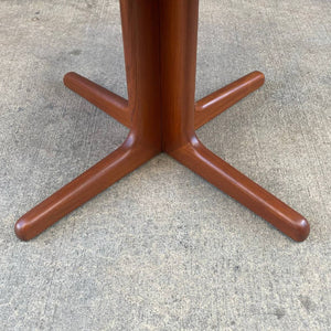 Mid-Century Danish Modern Expanding Teak Round Dining Table, c.1960’s