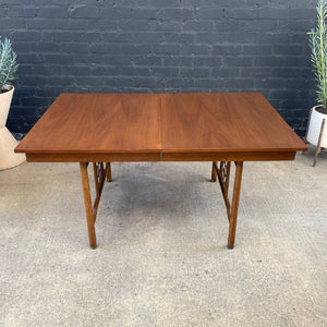 Expanding Mid-Century Modern Walnut Dining Table, c.1960’s