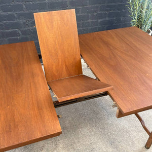 Expanding Mid-Century Modern Walnut Dining Table, c.1960’s