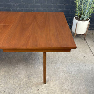 Expanding Mid-Century Modern Walnut Dining Table, c.1960’s