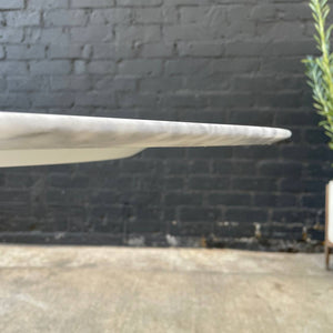 Mid-Century Modern Tulip Style Marble Top Dining Table