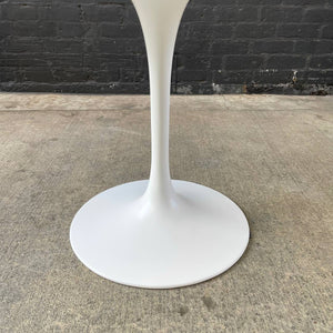 Mid-Century Modern Tulip Style Marble Top Dining Table