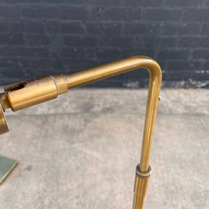 Pair of Mid-Century Modern Adjustable Brass Floor Lamps by Koch & Lowy, c.1960’s