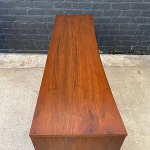 Mid-Century Modern Curved-Front Walnut Credenza, c.1950’s
