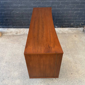 Mid-Century Modern Curved-Front Walnut Credenza, c.1950’s