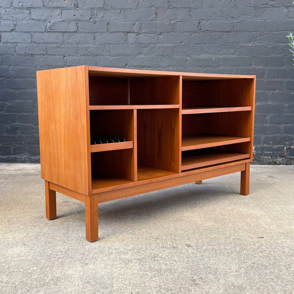 Mid-Century Danish Modern Teak Credenza with Trays, c.1970’s