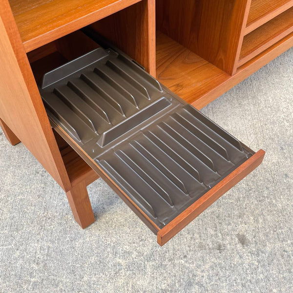 Mid-Century Danish Modern Teak Credenza with Trays, c.1970’s